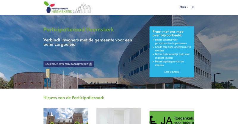 Website Participatieraad Heemskerk